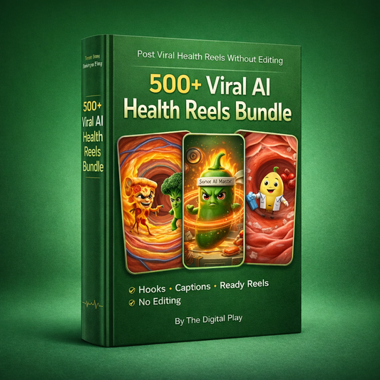 Get the 500+ Viral AI Health Reels Bundle Today