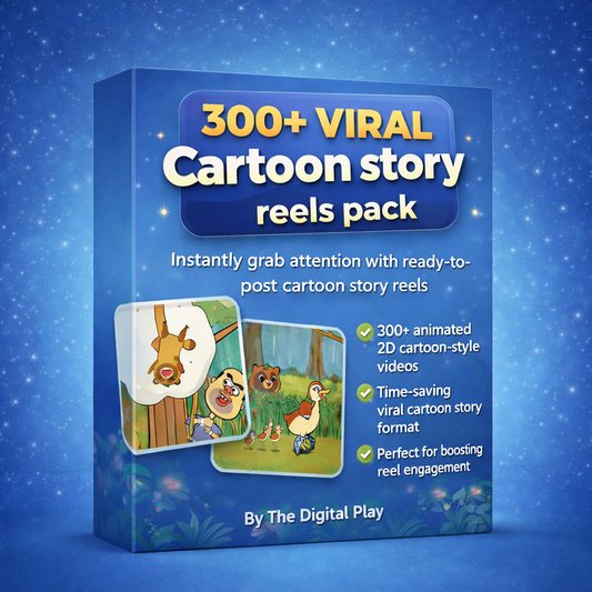 300+ Viral Cartoon Story Reels Pack